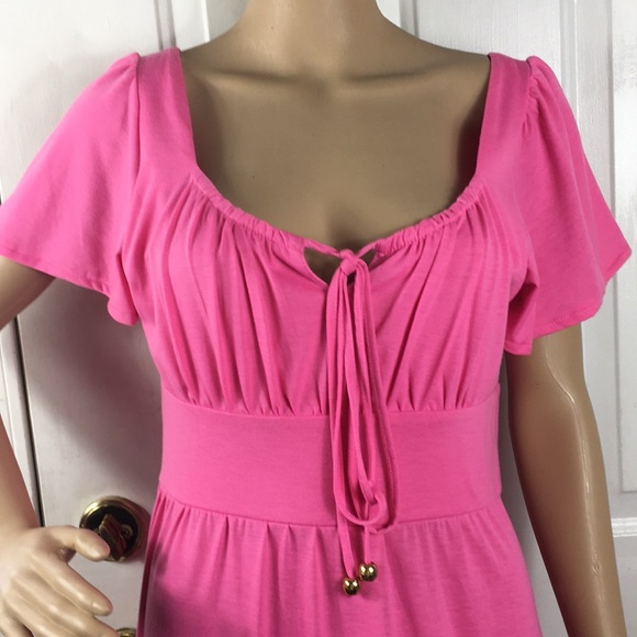 Chadwick’s short sleeve /fitted waist pink dress - Picture 2 of 7